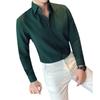 Herren Frühling und Herbst Slim Fit Business Langarmhemd