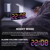 Digital Alarm Clock Large LED Display Alarm Clock 5Level Brightness Dimmable Clock with USB Charging Ports Adjustable Desk Clock