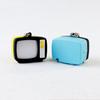 Retro TV LED-nyckelring Mini-TV-hänge med ljud, lysande nyckelring, ryggsäcksberlock för mörkersikt, roliga tillbehör
