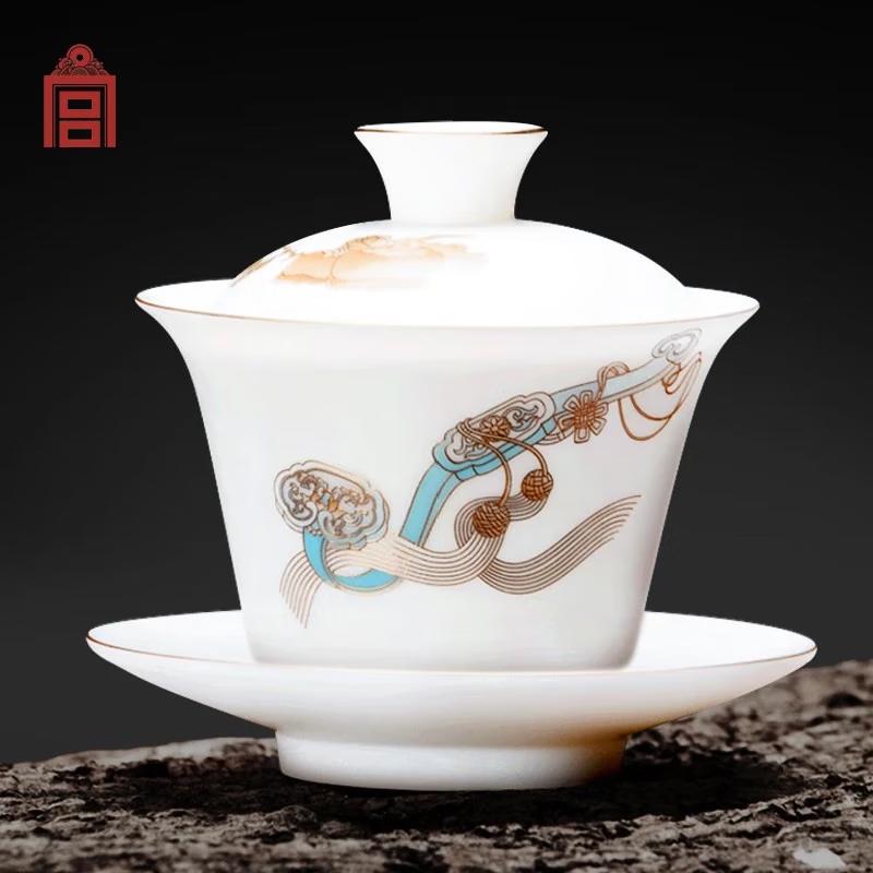

Forbidden City Inspired Ceramic Gaiwan Tea Set