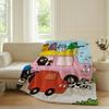 Cartoon Barbapapa Cute Blanket Warm Soft Suitable For Bedroom Sofa Bed Living Room Office Travel Camping Gifts