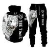 New Cross-border New Tiger Pattern 3D Printed Hooded Sweater, Casual Sports Couple Suit, One Piece Is Sent On Behalf of Others.