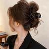 2Pcs/Set Elegant Solid Wave Plastic Hair Claw Clip, Sweet Hair Ornament Hairpin for Women Girls Fashion Hair Accessories