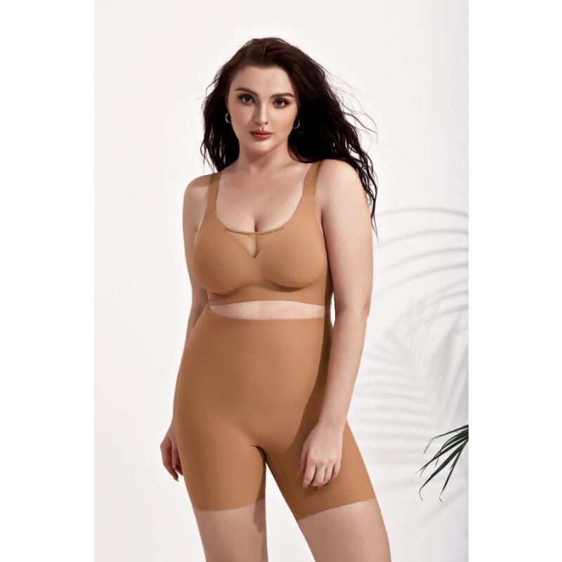 Plus Size Women Soft Support Seamless Push Up Comfortable Bra For Large Bust