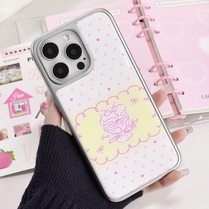 Zhitai Silver Electroplated Edge Drip Glue Case for iPhone 13/15 & Huawei P70 Pro