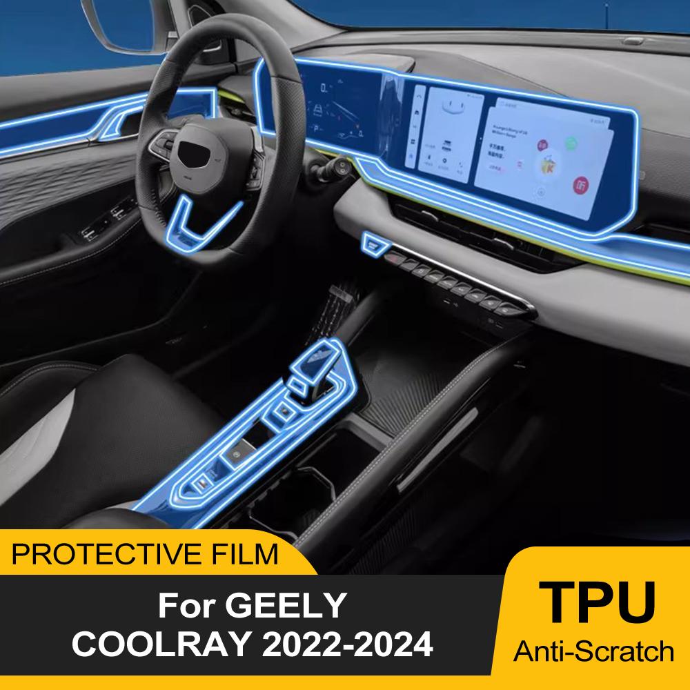 Car Interior TPU Film for Geely COOLRAY 2026 2026 2026 Binyue Cool Gear Panel Center Console Anti-scratch Pre-cut PPF Cover