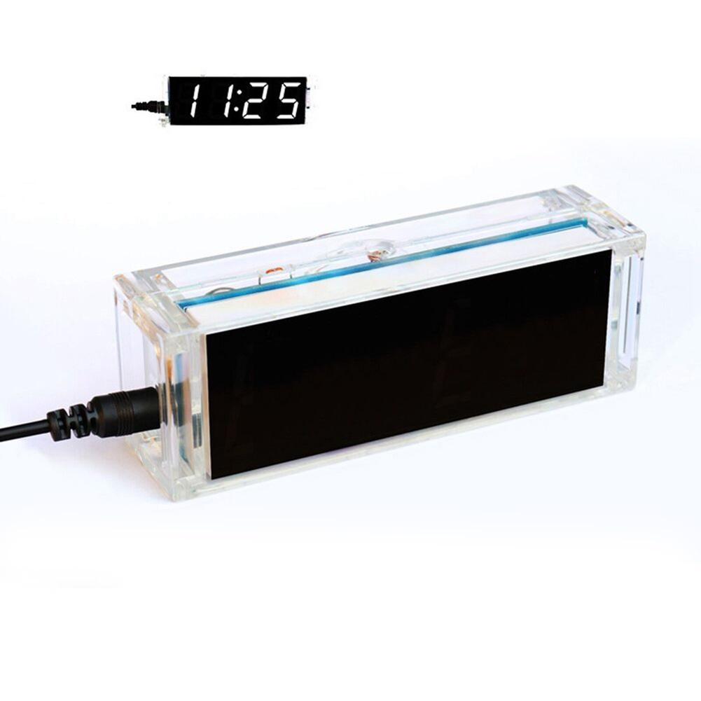 Colorful Digital Clock DIY Electronic Kit Loose Parts Soldering Experiment With Conveniently Powered Via USB 11.5x3.2x4cm