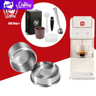 [YI0B] Reusable Coffee Capsule Refillable Pods Stainless Steel Filters Cup Tamper Crema Maker for Machine X7.1,8,9,IllY3,3.2,3.3,1.1,5
