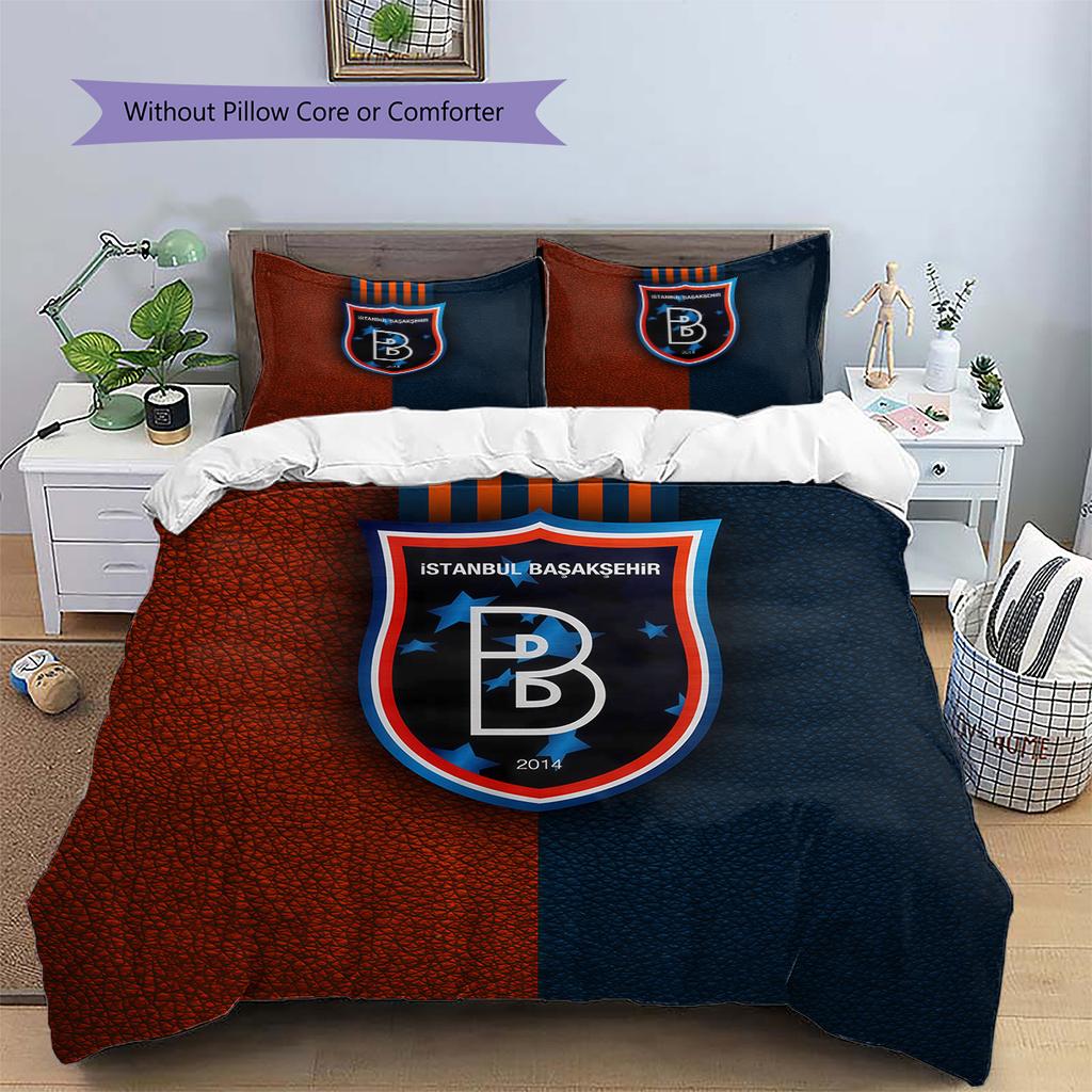 İstanbul Başakşehir Pattern Bedding Quilt Set  Home Decoration  Gift (1 * duvet cover + 2 * pillowcase  without core)