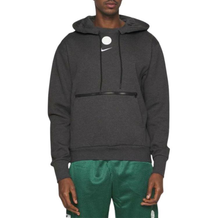 Nike x NBA Brooklyn Nets Courtside Pullover Fleece Hoodie 'Black' Men's DR9300-032