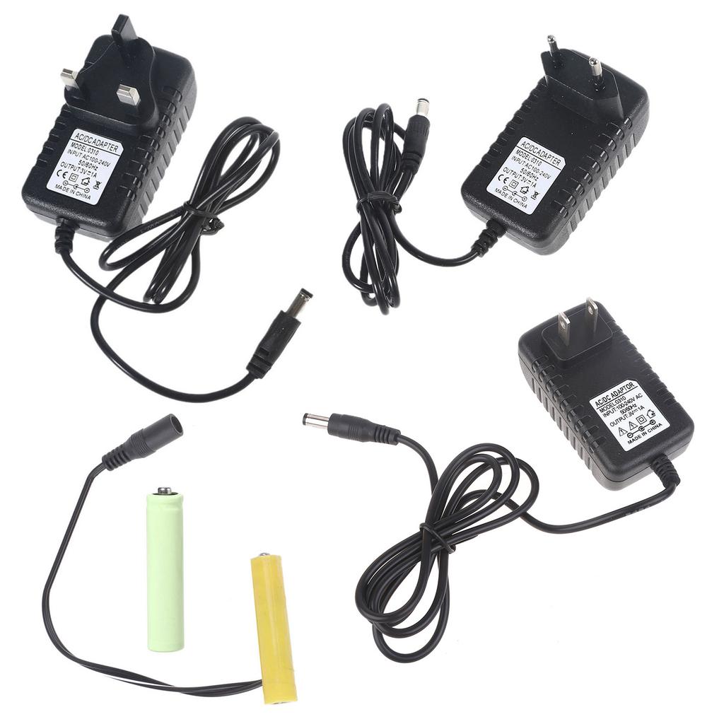 Universal Power Adapter Replace 2 AAA Batteries Practical Battery Eliminators Adapter for LED Fairy Light Thermostat