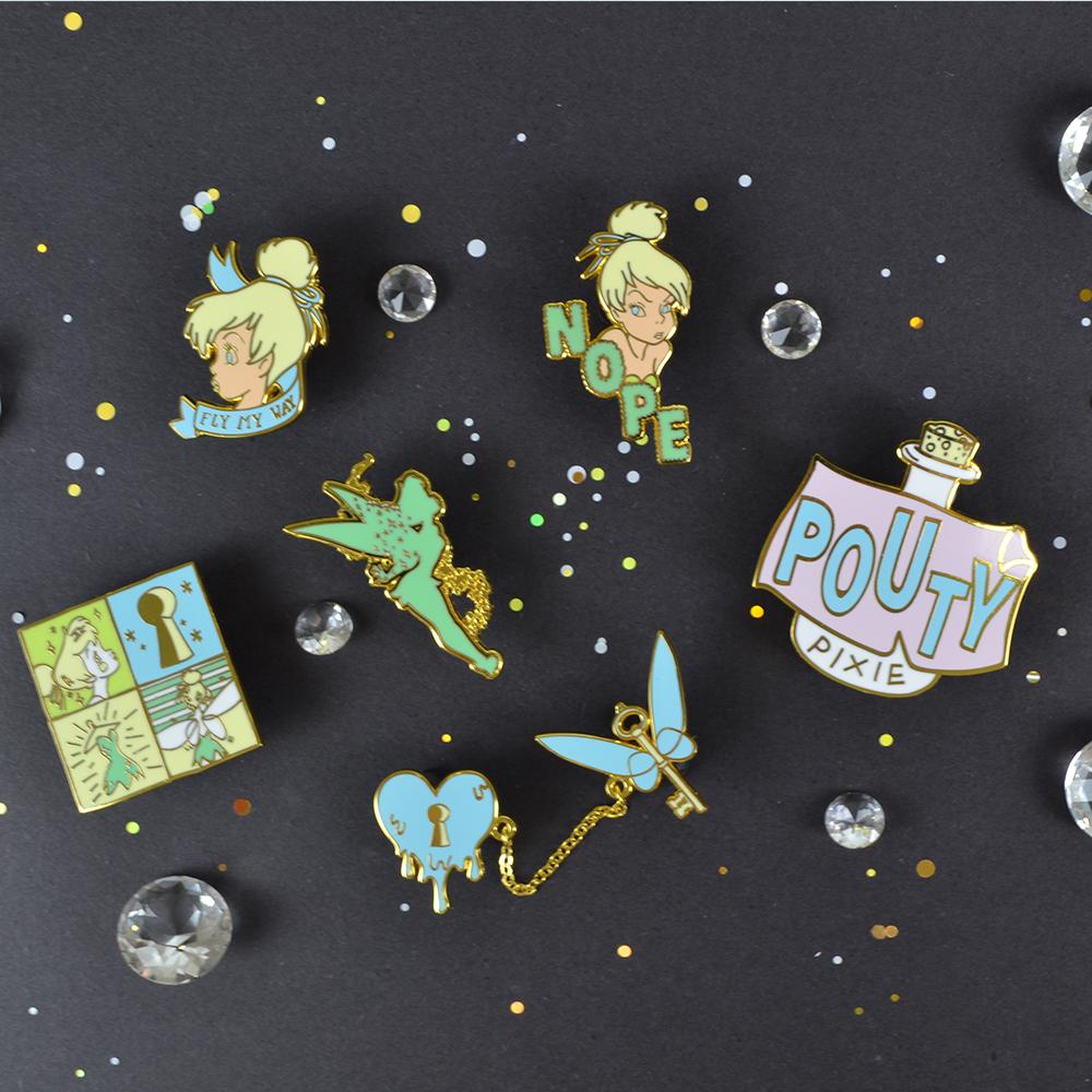 Iknowk Tinkerbell Single-Sided Badge Chain Badge