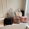 New Large-capacity Rhombus Travel Bag, Independent Shoe Compartment, Portable for Business Trips, Maternity Storage, Shoulder Bag, Yoga Fitness Bag.