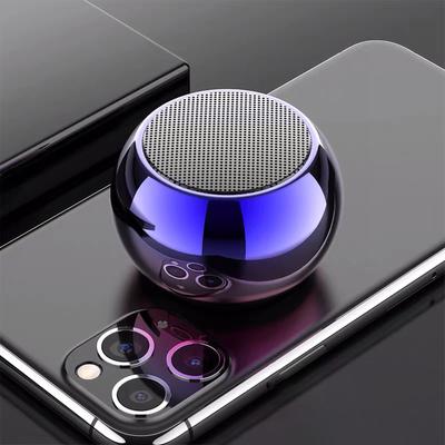 Wireless Bluetooth Speaker Multifunctional Metal Subwoofer Portable Wireless Speaker for Outdoor Travel Home