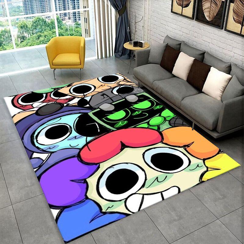 Tappeto Dandy World Cartoon Antiscivolo per Soggiorno, Camera da Letto, Sala Giochi, Tappeto Morbido Tappetino per Pavimento Tappeto Decorazione Casa Stanza
