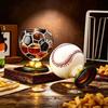 Rotating Base Spinning Sports Ball Whiskey Glass Drink Ware Beer Tumbler Gift  Birthday Gift