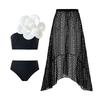 Nuevo Traje de Baño Entero Estampado Traje de Mujer Retro Francés Cubre-Vientre Falda de Gasa Traje de Baño