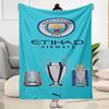 Manchester City Blanket Durable Comfort Perfect For Office Sofa Seaside For All Occasions Digital Print Unique Gift For Family And Friends Camping