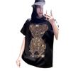 Medium and Long T-shirt Women's Short Sleeves Spring and Summer Women's Fashion Foreign Style Internet Celebrity Tops Tide
