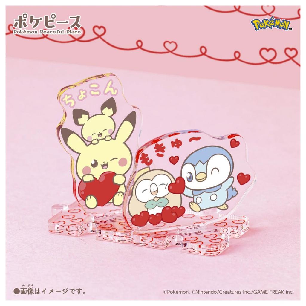TAKARA TOMY Акрилові стенди PokePeace, що з'єднуються, Mellow Heart BOX Pokémon - -