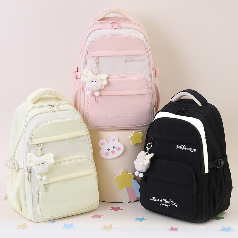 Zaino scolastico per ragazze alla moda Borse scolastiche Zaino per laptop per adolescenti Zaino casual da viaggio Borsa per libri Zainetto per bambini Impermeabile