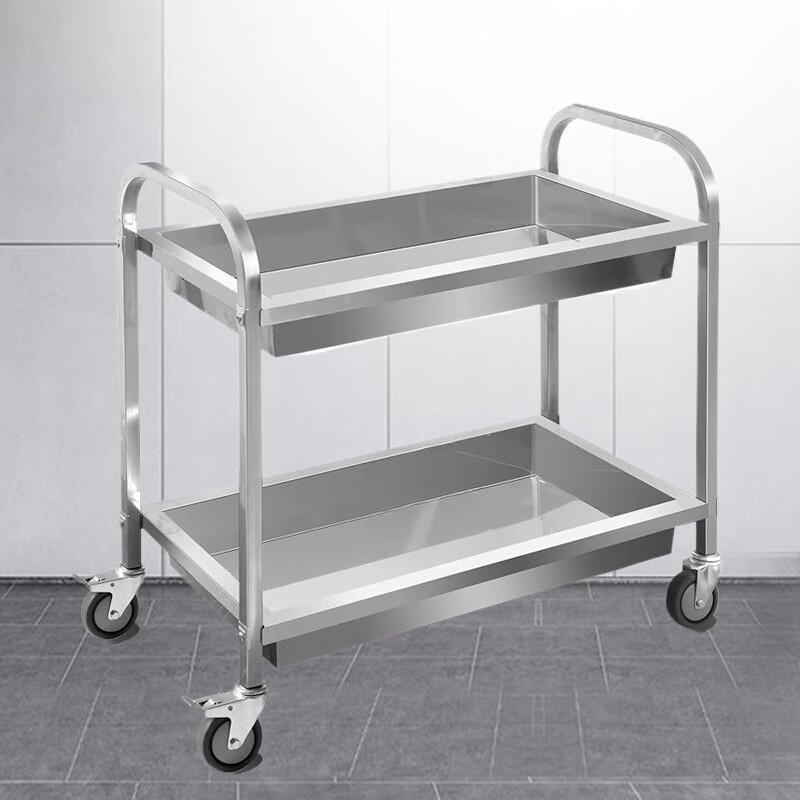 Yunshen 2-Tier Commercial Stainless Steel Service Cart