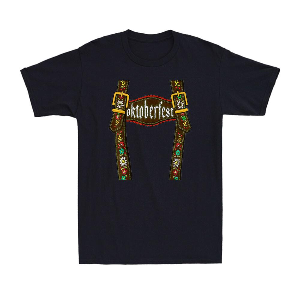 Lederhosen Strap T-shirt Oktoberfest Bavarian Munich Beer Drinking Lover T-shirt XXXL