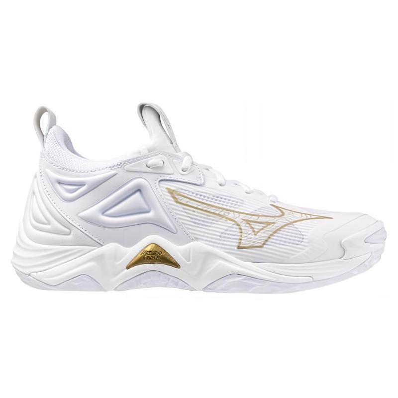 Mizuno Women's Wave Momentum 3 'White Gold' Sneakers V1GA231245
