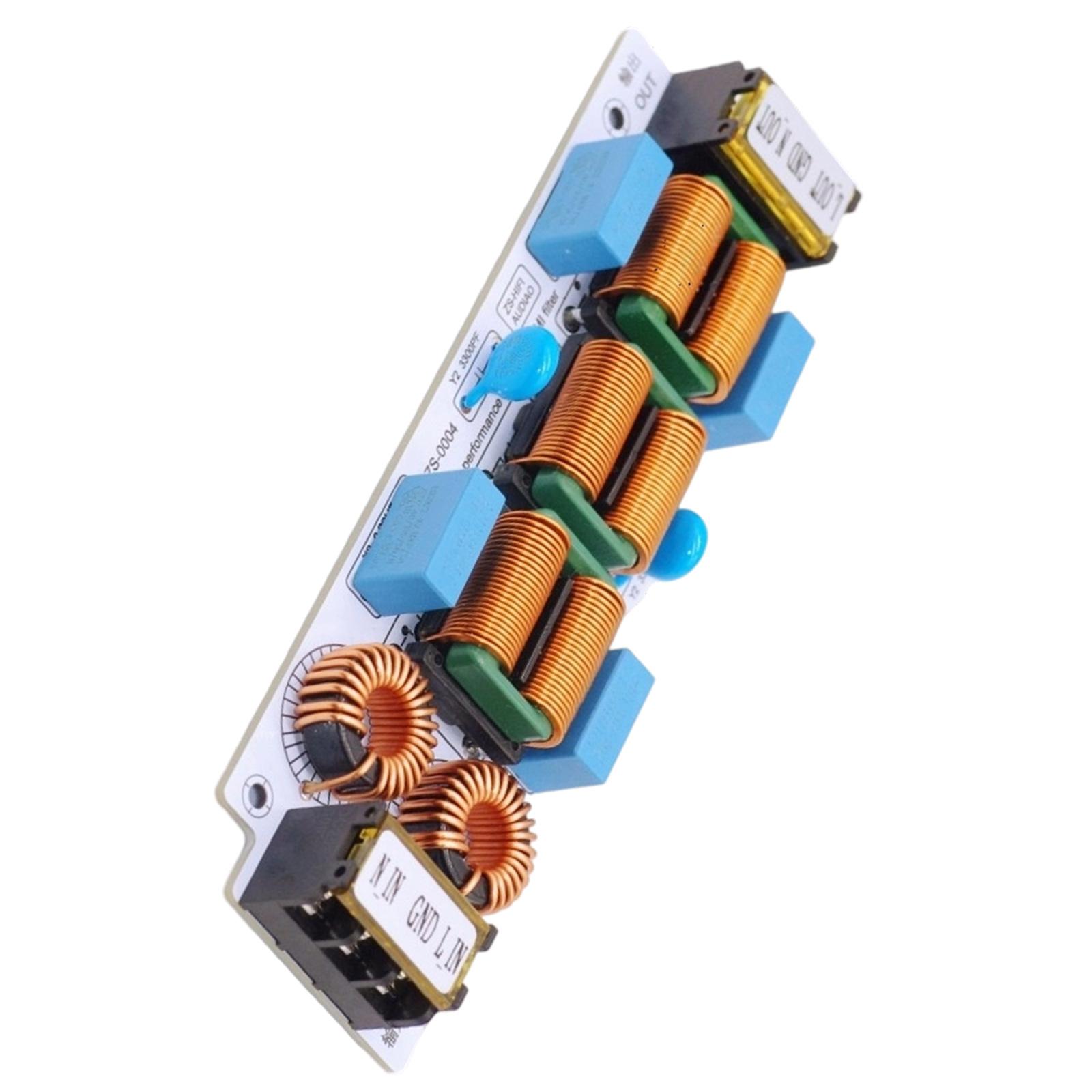 

Thin Electromagnetic Interference Suppressor Noise Filter Double Protections Circuit AC110-250V 6A/10A