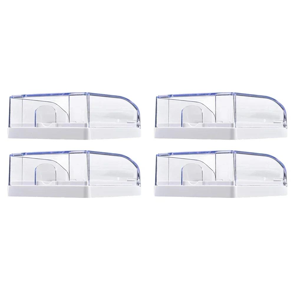 Waterproof Transparent Socket Boxes Set of 4 Pieces with Self Backing Splash Proof Covers for Outlet Protection