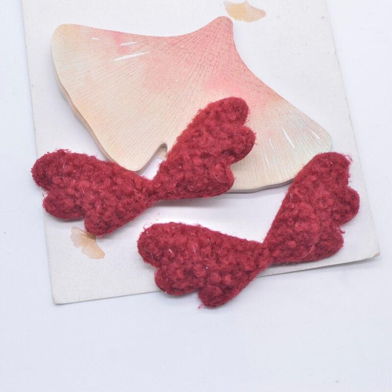 10 pezzi 64*28mm ala d'angelo appliques cucito su scrapbooking artigianato planare accessori decorazioni patch