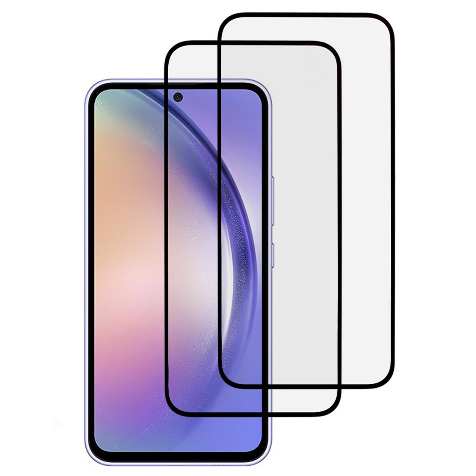 

2Pcs For Samsung Galaxy A54 5G Screen Protector Silk Printing 0.3mm HD Clear Tempered Glass Film A