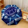 Everton FC Automatic 3‑Fold Umbrella 8‑Rib Windproof Folding Umbrella Sun Rain Protection For Outdoor Travel Daily Use