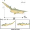 Marine Animal Simulation Model Figures: Shark, Dolphin, Hammerhead, Crab, Squid, Starfish for Kids' Education