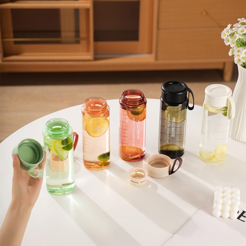 with Tea Strainer Single-layer Plastic Cups Leak-proof Carrying Rope Water Bottle Water Cup