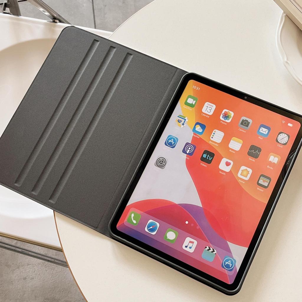 Niedliche Cartoon Apfel & Huawei Tablet Sturzsichere Lederhülle mit Stifthalter