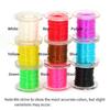 1PC Colored Elastic Thread Mayfly Shrimp Fly Larva Body Making Material High Elasticity Suitable for Trout Salmon Fishing Baits