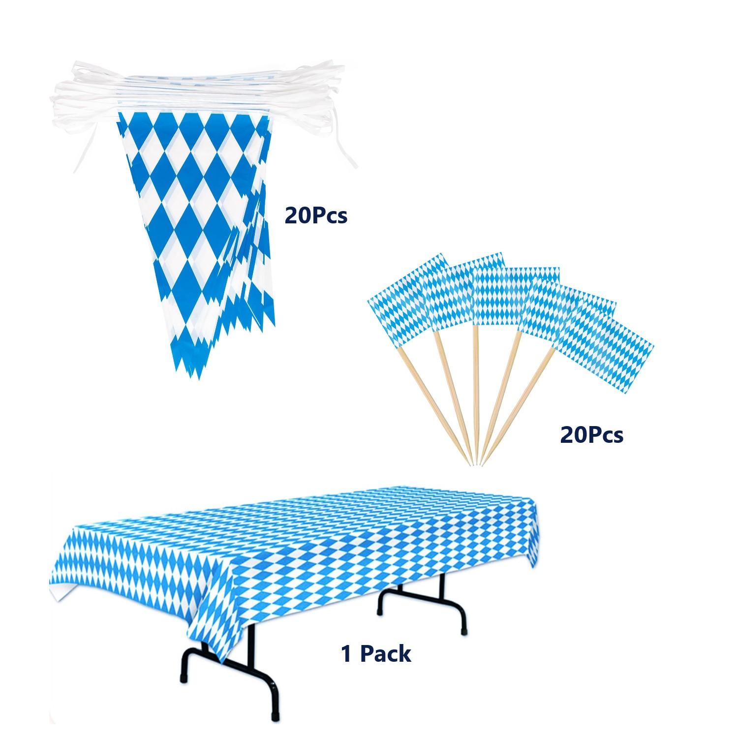 

1 Pc Oktoberfests Decor Itemations Kit,German Party Supplies,Oktoberfests Flag Banner,Tablecloth Decor Itemation Beers Festival Party Acce
