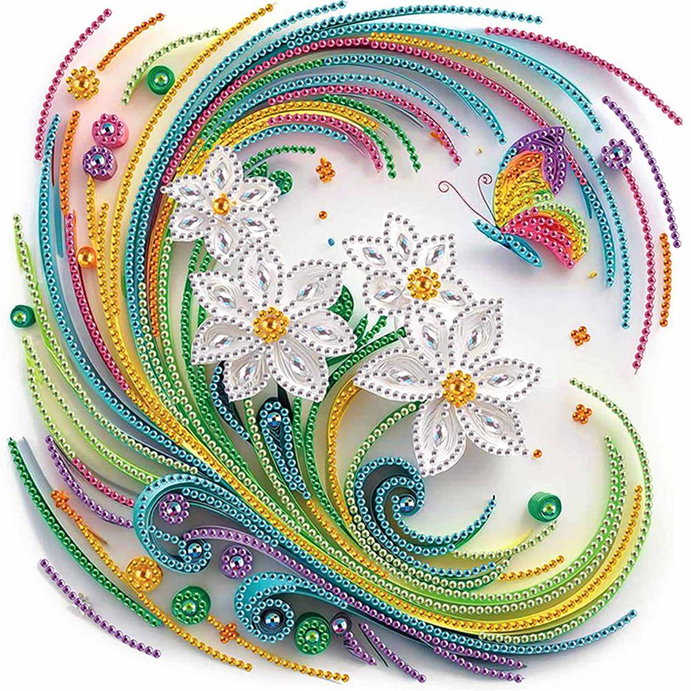 5D DIY Partial Special Shaped Drill Diamond Painting Kit Plant Decor30x30cm