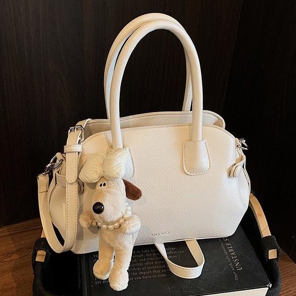 Spring Solid Color Handbag New Fashion Versatile Shoulder Messenger Bag Niche Design Novel Shell Bag