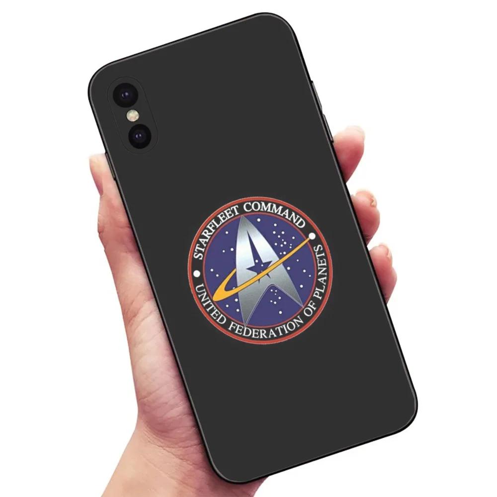 Star T-Trek tv Phone Case For Samsung S24,23,22,30,21,10,9,Ultra,Plus,Lite,FE,5G Black Soft Case