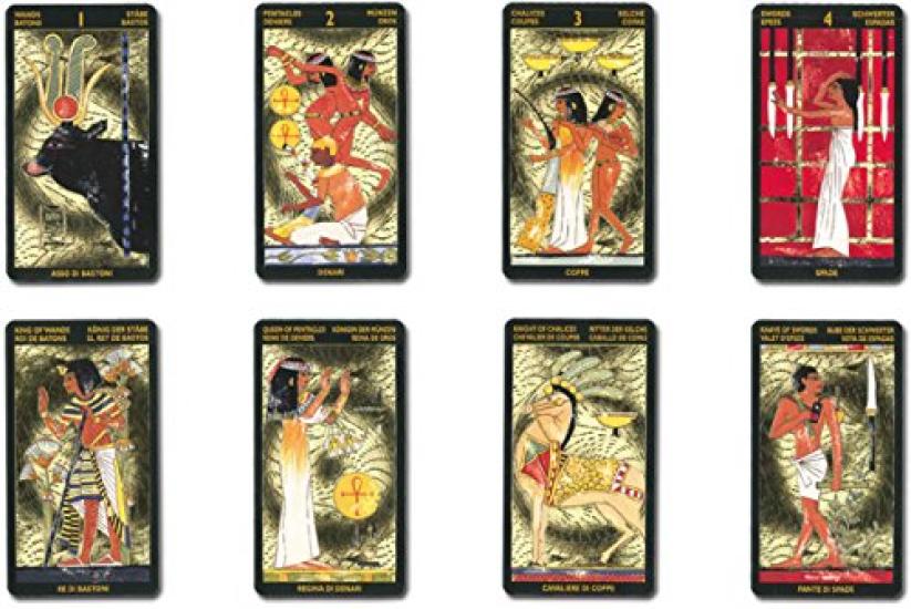 Nefertari Tarot deck for fortune includes Japanese commentary 78-card telling, "Pocket Manual"