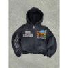 Felpa stampata personalizzata tendenza americana giacca Harajuku stile gotico unisex maglione stampato 3D