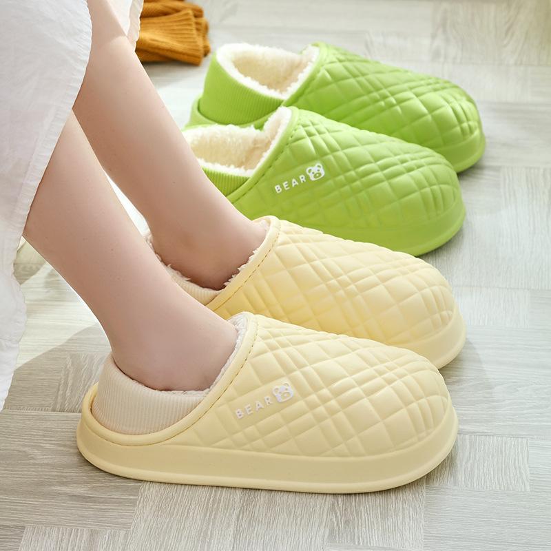 Cotton Slippers Autumn and Winter Indoor Home Home Non-slip Thick Bottom Plush Warm Couple