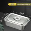 Deep 304 Stainless Steel Perforated Steamer Tray with Lid