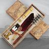 1 Set 0,5mm Schön aussehende Quill Pen-Set Glattes Schreiben Kupfer Komfortable Grip Quill Stift Tinte Set Schreibwaren liefert