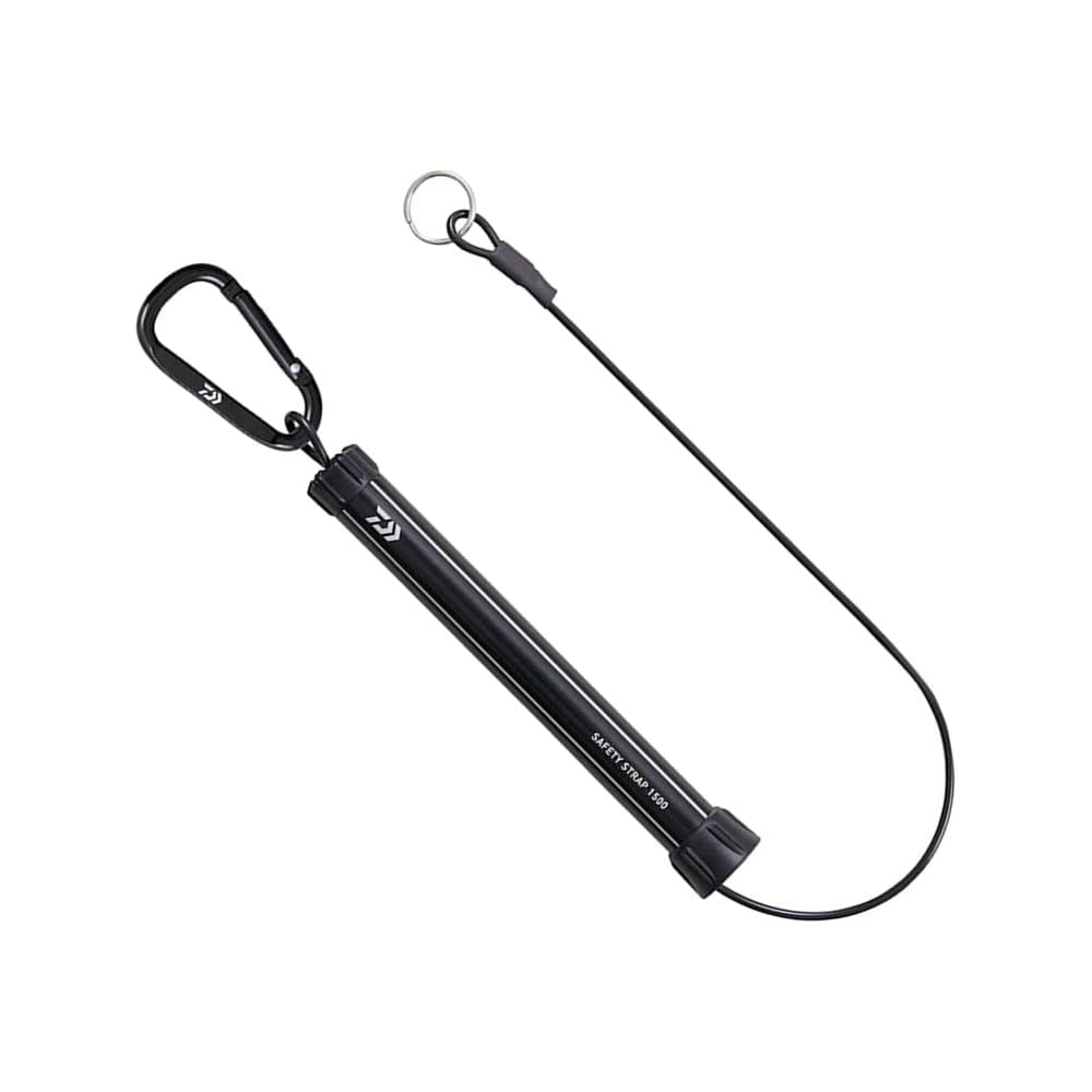 Daiwa Safety Strap 1500 Black Durable Design for Fishing Gear and Accessories