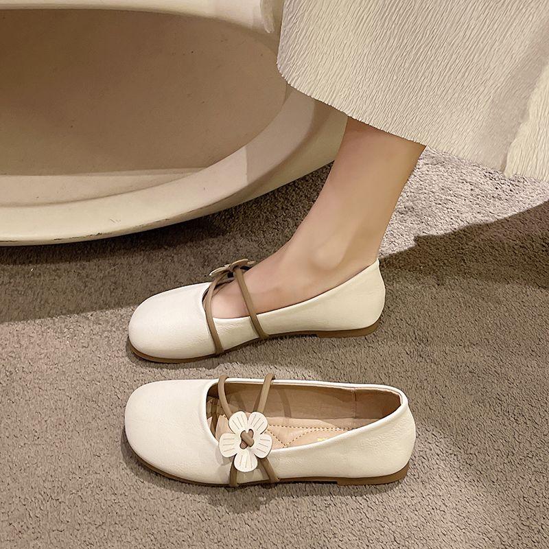 Slip-on Woman Flats Summer Round Toe Mary Jane Shoes for Women Lastest Fashion Young Comfortable and Elegant Y2k Shoe Promotion