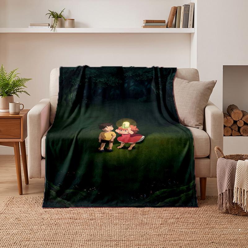 Ponyo (32) Soft Warm Flannel Blankets Comfortable Blanket for Home Decoration Gifting