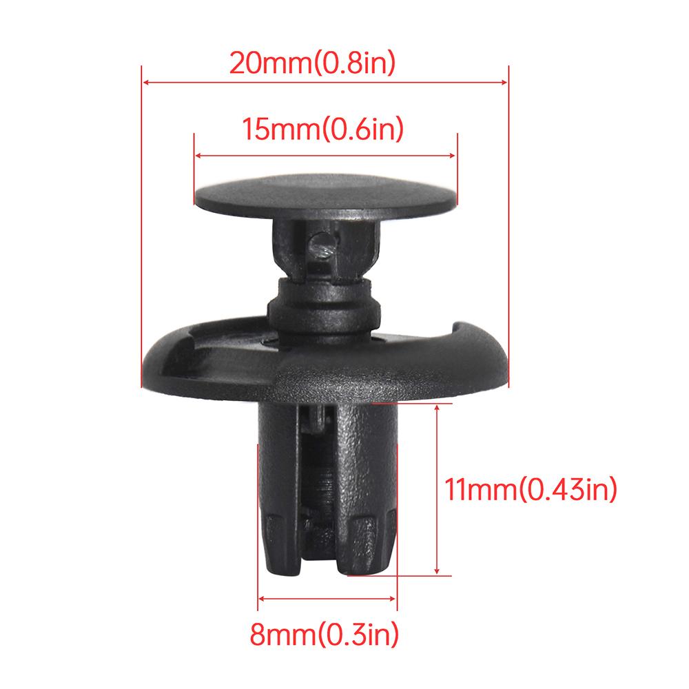 10/20/30/40/50 Stück 8mm Auto Befestigungsclips Auto Nietclips Stoßfänger Türverkleidung Kotflügel Clip Halter Kunststoff Auto Nieten Schraube